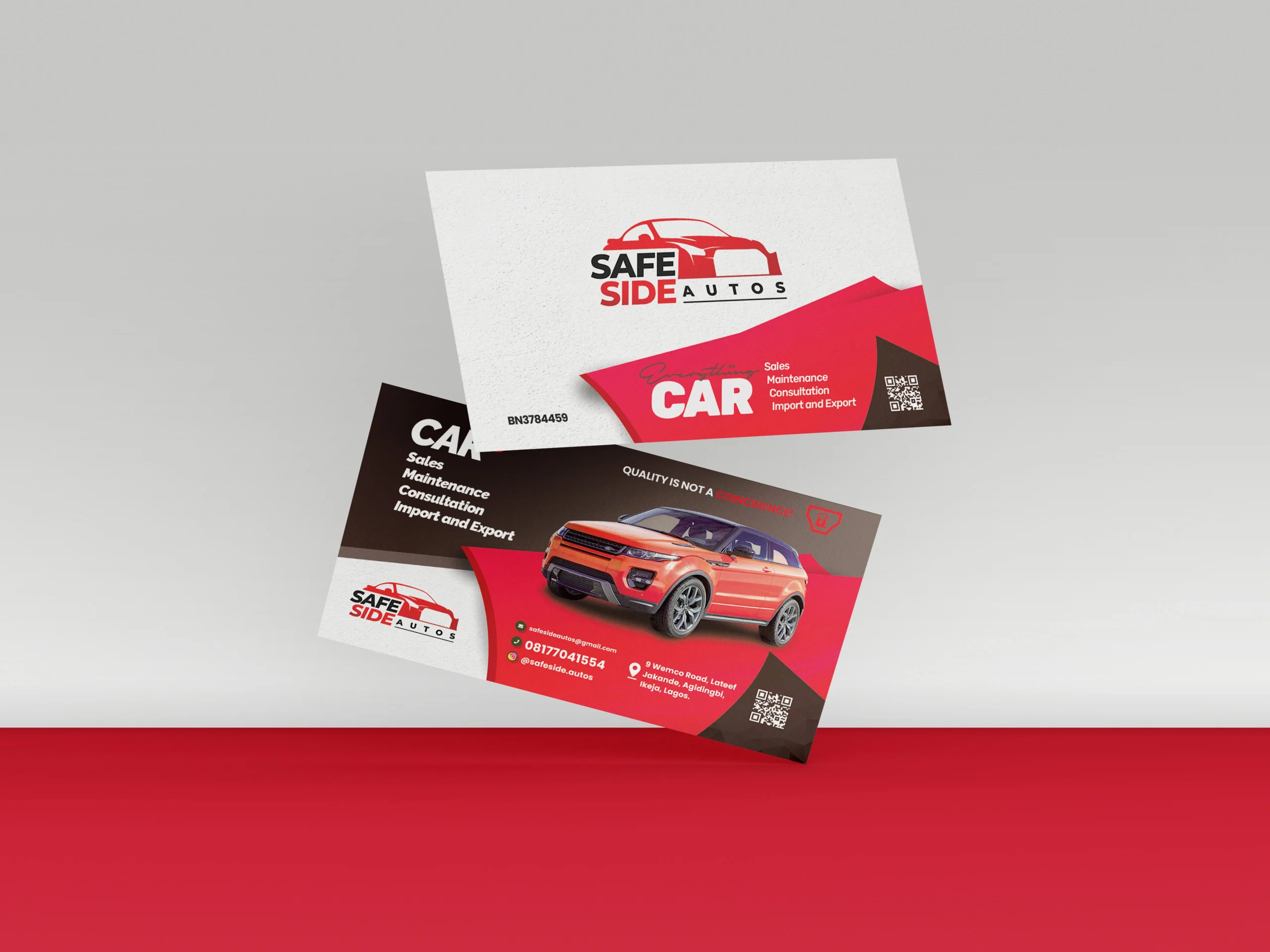 025 Business Card Mockup